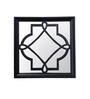 Plastic Square Wall Mirror In Black