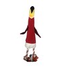 Penguine Red & Cream Fabric Dog Toy