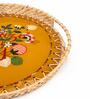Squeeze the Day Rattan Carry Tray ( Round)