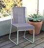 Sremmurd Metal Cafe Outdoor Chair In White Colour