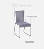 Sremmurd Metal Cafe Outdoor Chair In White Colour