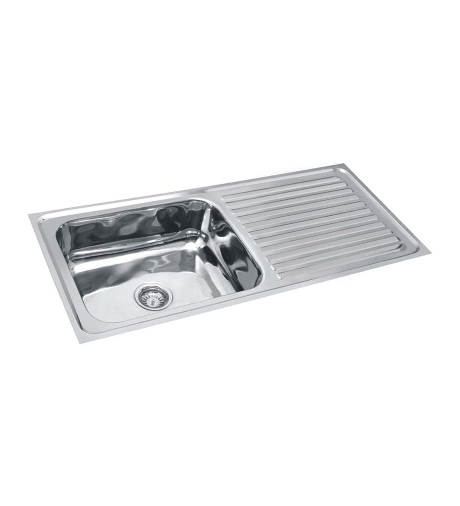 Buy SS Silverware Stainless Steel Single Bowl Kitchen Sink with Drainer