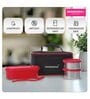 Varmora SS Duo Stainless Steel Lunch Box with 3 Airtight & Leak Proof Containers (240 ml-2 pc and Oval container-550 ml-1 pc)