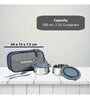 Varmora SS Eat N Fresh Stainless Steel Lunch Box Including Set of 2 Containers (300 ml Each) Insulated Bag
