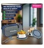 Varmora SS Eat N Fresh Stainless Steel Lunch Box Including Set of 2 Containers (300 ml Each) Insulated Bag