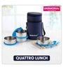 Varmora SS QuattroStainless Steel Lunch Box for Office, 390 ML- 4 Containers
