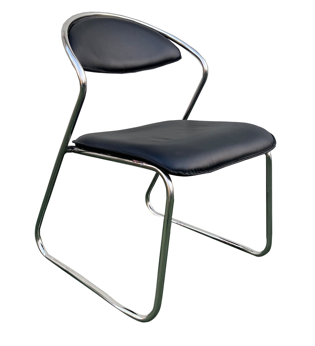 Buy Stack Guest Chair In Black Colour By EFC Online Guest Chairs