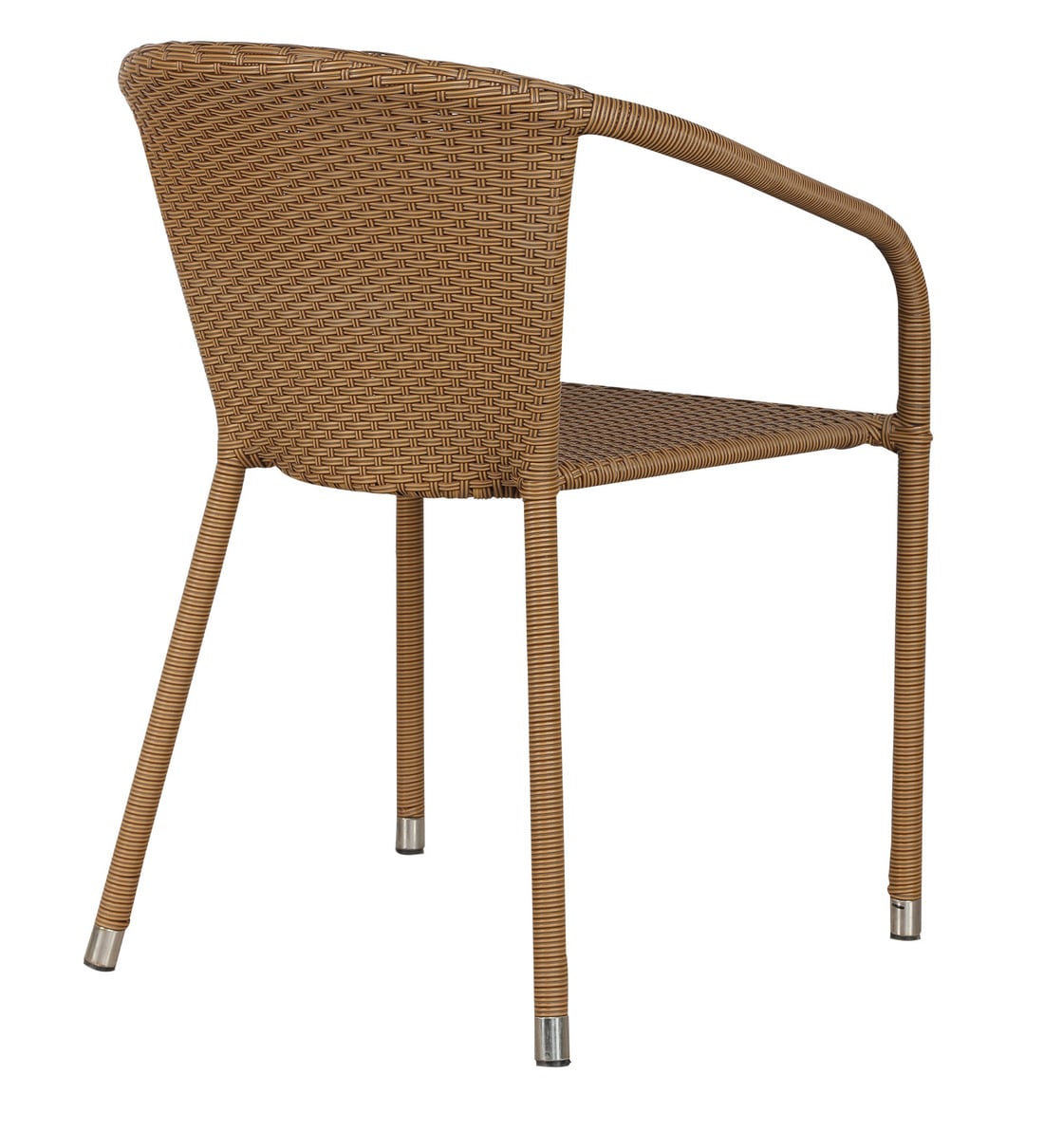 Buy Stackable Wicker Patio Chair in Beige Finish by Ventura Online