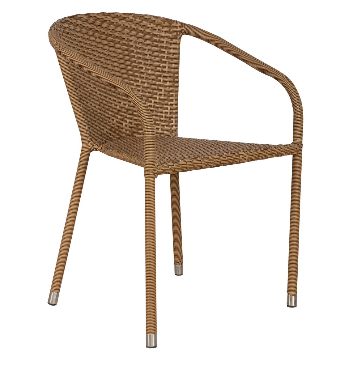 Buy Stackable Wicker Patio Chair in Beige Finish by Ventura Online
