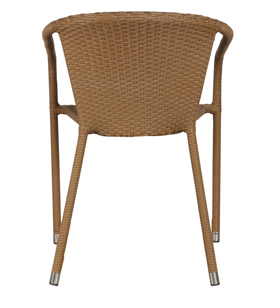 Buy Stackable Wicker Patio Chair in Beige Finish by Ventura Online