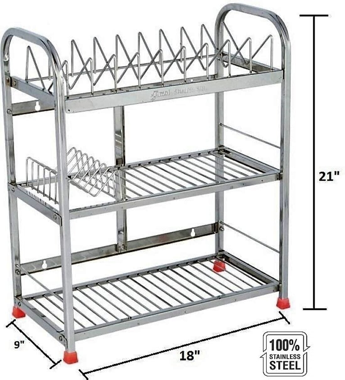 Buy Stainless Steel 15 x 9 Inches Kitchen Racks By Amol at 30% OFF by Amol