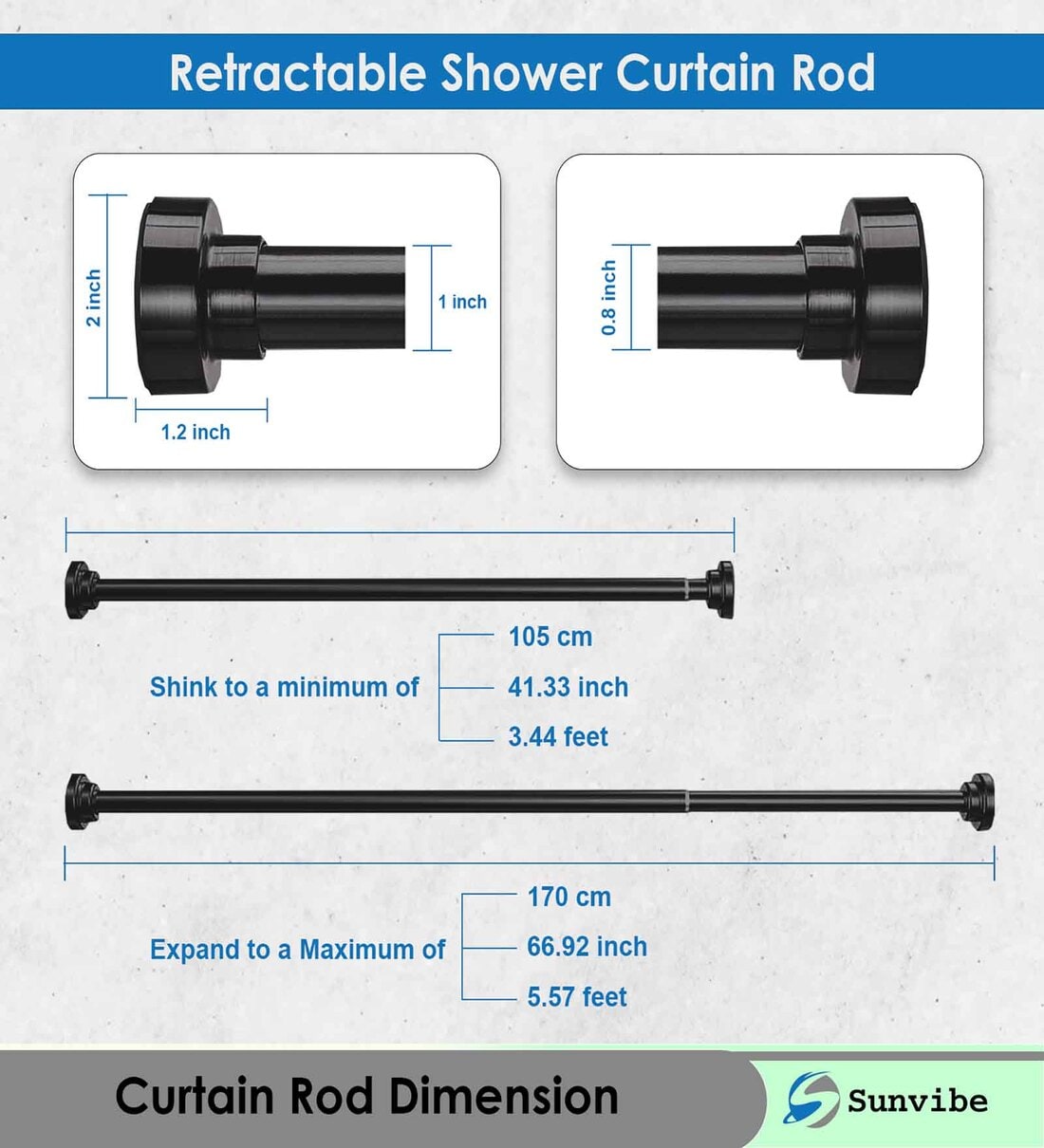 Buy Stainless Steel Black Curtain Rod at 53% OFF by Sunvibe | Pepperfry