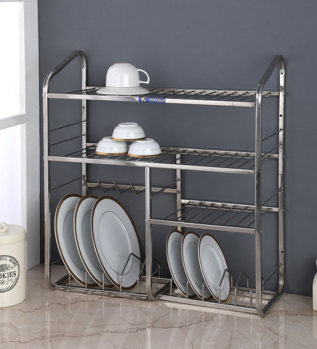 Buy Stainless Steel 24 X 24 Inches Utensil Holder By Zecado Online   Stainless Steel Kitchen Rack    24 X 24 Inches By Zecado Stainless Steel Kitchen Rack    24 X 24 Inc Cwujou 