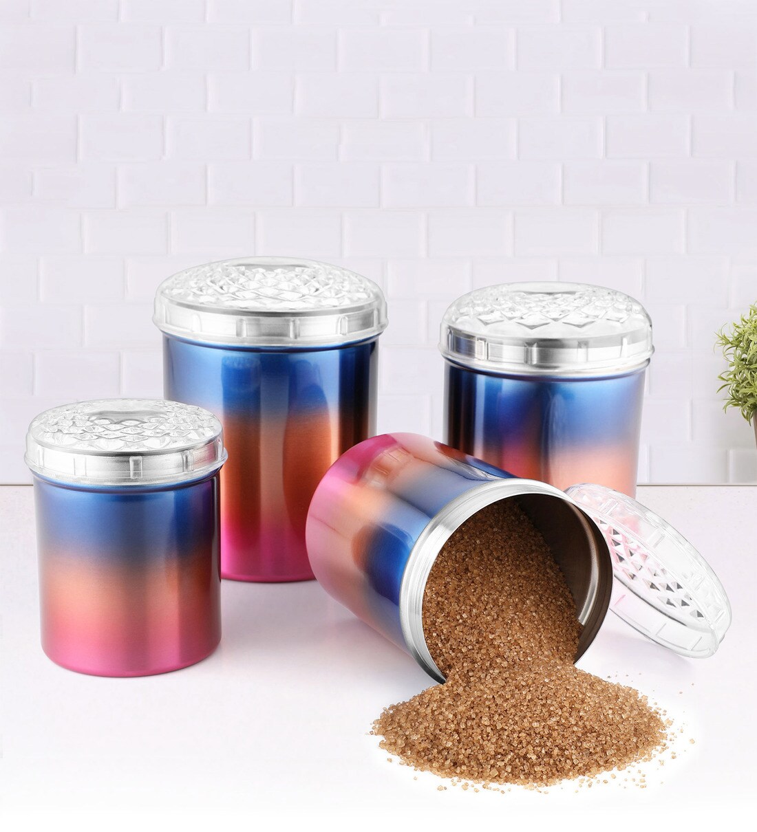 Buy Stainless Steel Kitchen Container Set of 4 By Jensons Online