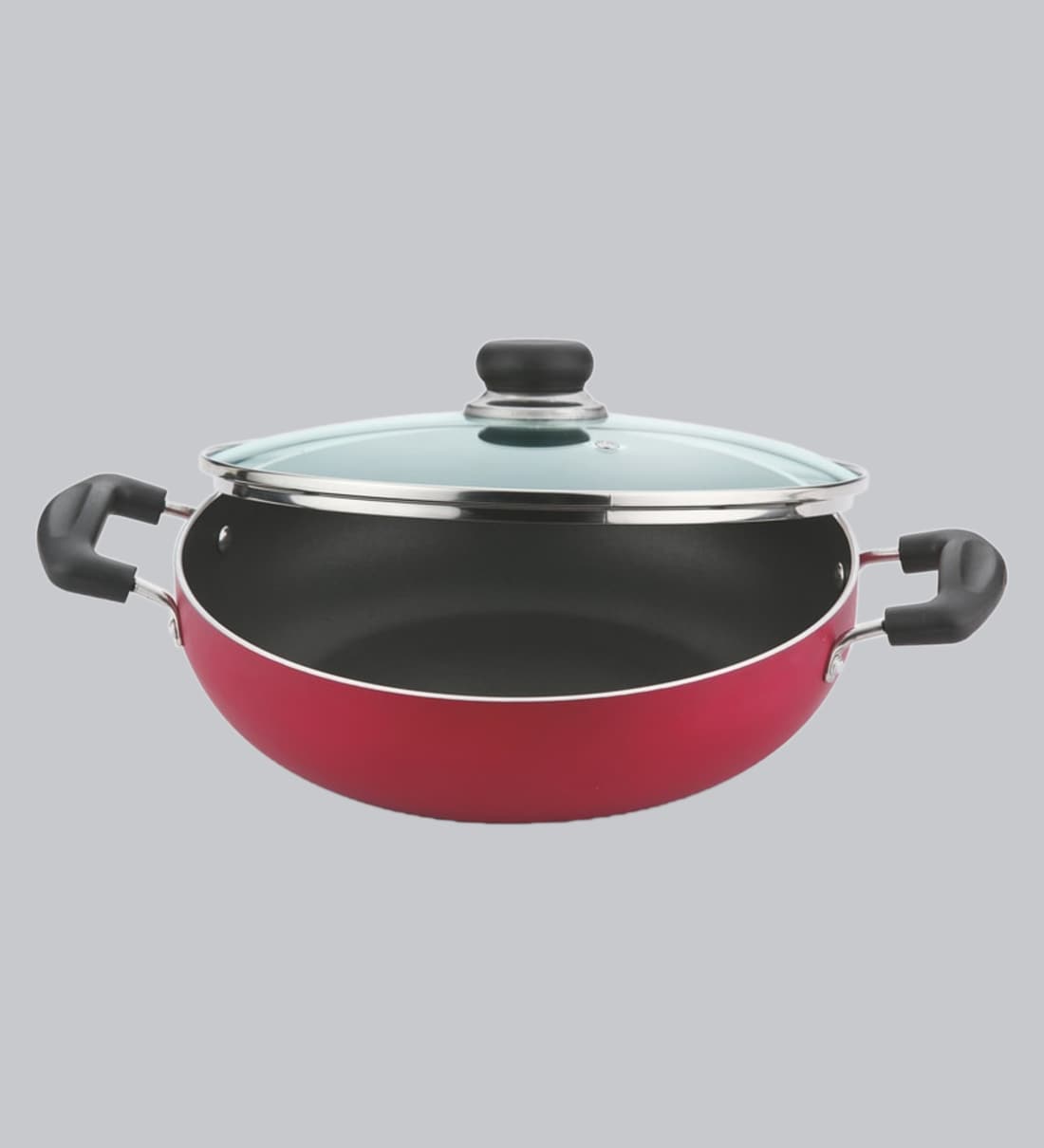 Buy Zest NonStick Induction Base 3 Mm Kadai With Lid, 24 Cm, 2.8 Ltr