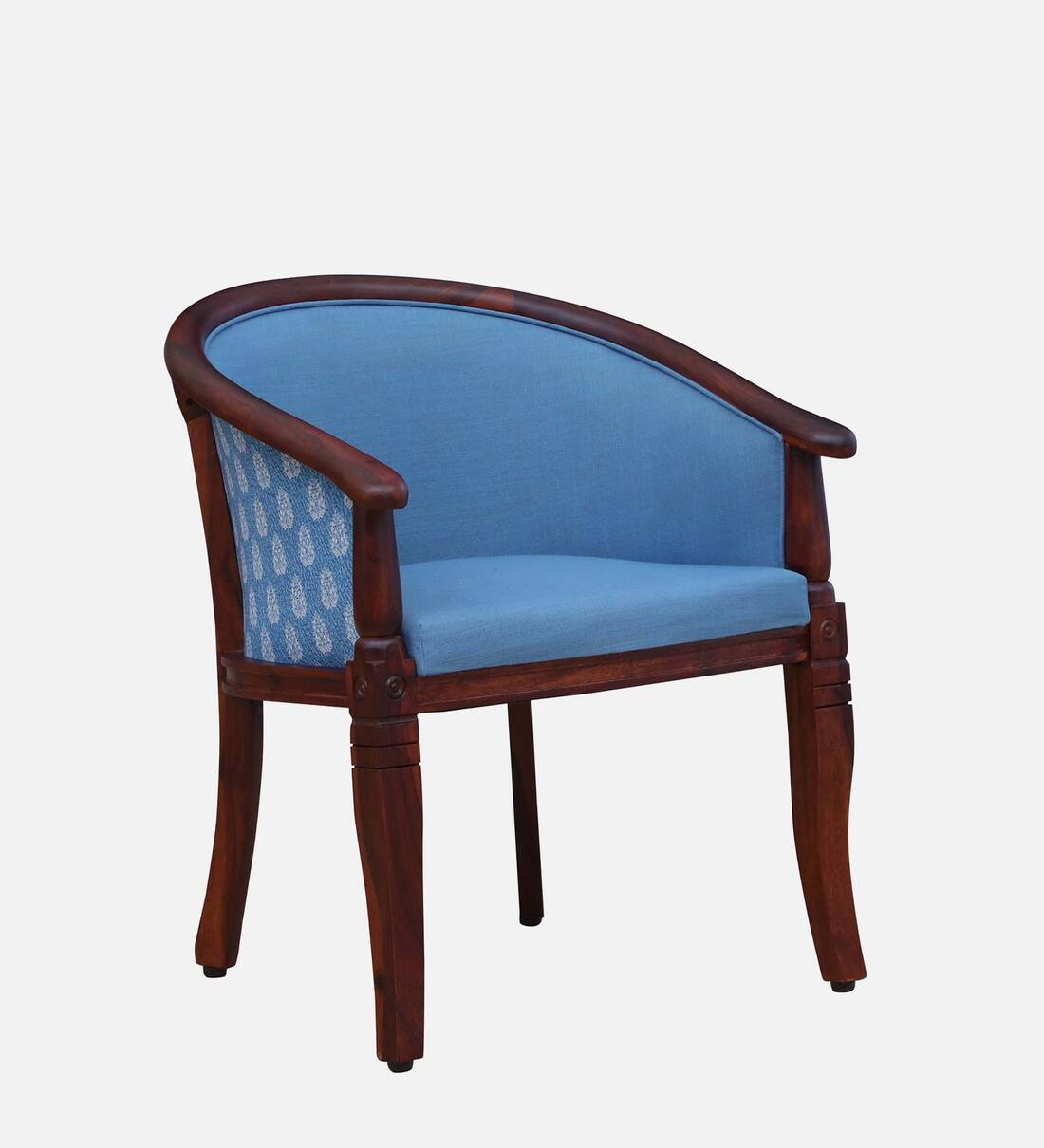 Buy Stalley Sheesham Wood Coffee Table Set in Blue Dual Print & Honey