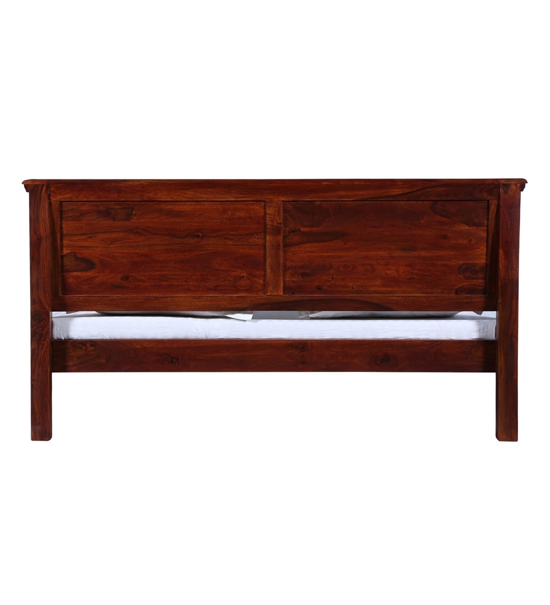 Buy Stanfield Solid Wood Queen Size Bed in Honey oak Finish Amberville By Pepperfry Online