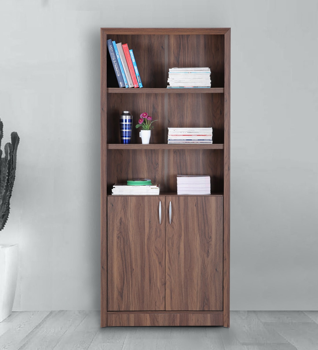 Buy Stark Book Shelf in Walnut Finish by HomeTown Online File