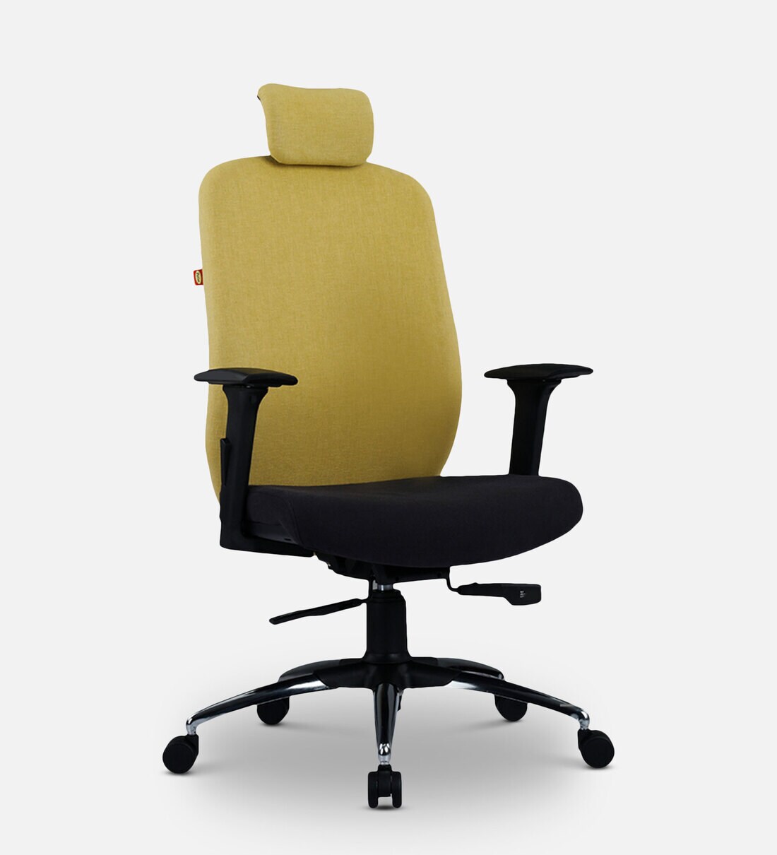 Buy Starry Fabric Executive Chair in Yellow & Black Colour at 100 OFF