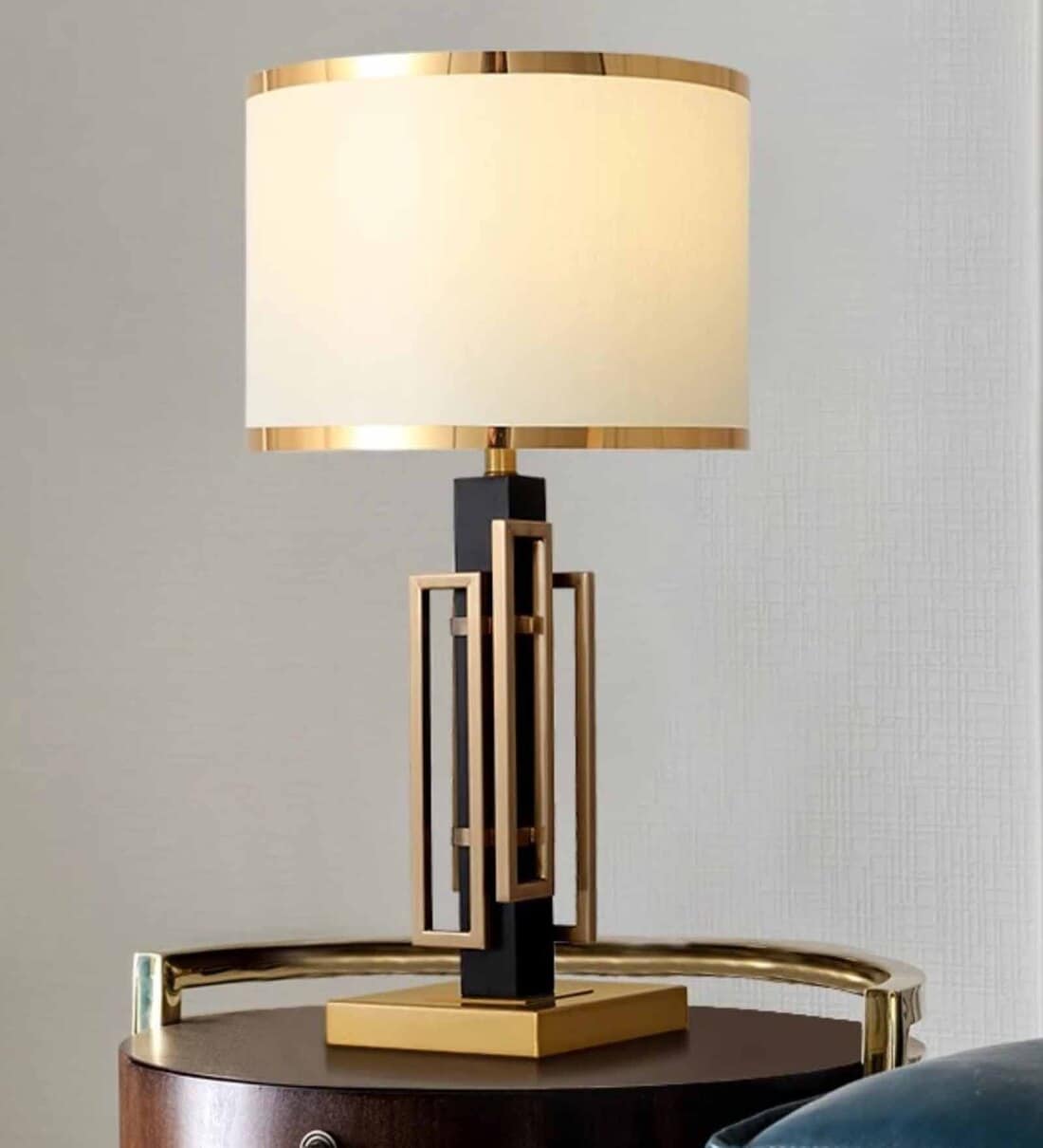 Buy Statement Gold And White Metal Table Lamp By Smartway at 15% OFF by ...