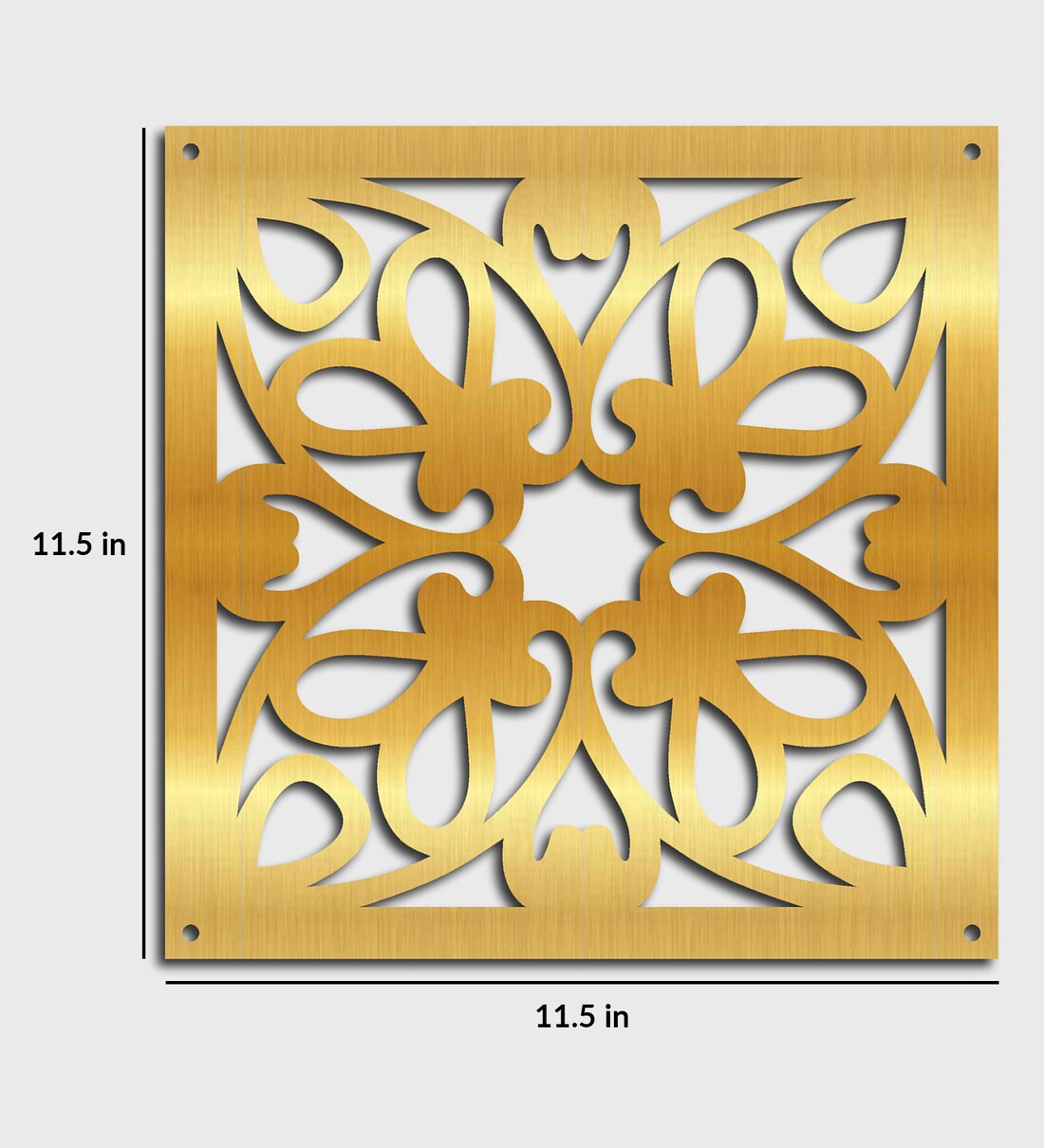 Buy Static (Set of 10) Gold Colour Acrylic Hanging Room Divider by