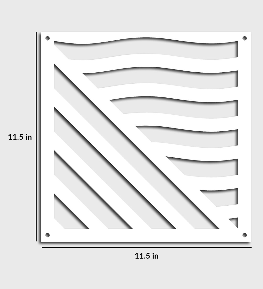 Buy Static (Set of 10) White Colour Acrylic Hanging Room Divider by