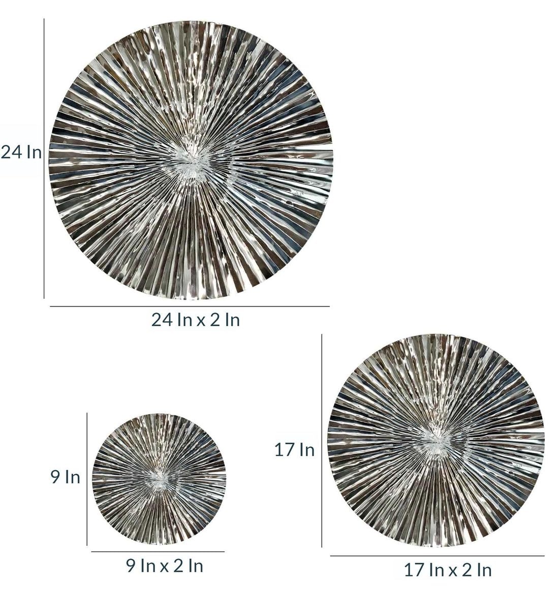 Buy Aluminium Abstract Wall Art In Silver By Craftter Online Abstract