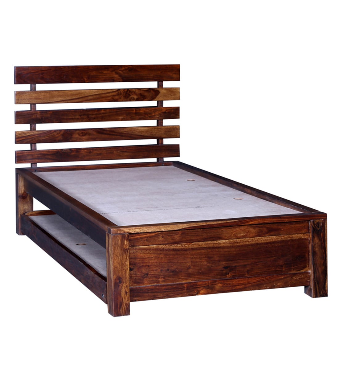 Buy Stigen Solid Wood Trundle Bed In Provincial Teak Finish By