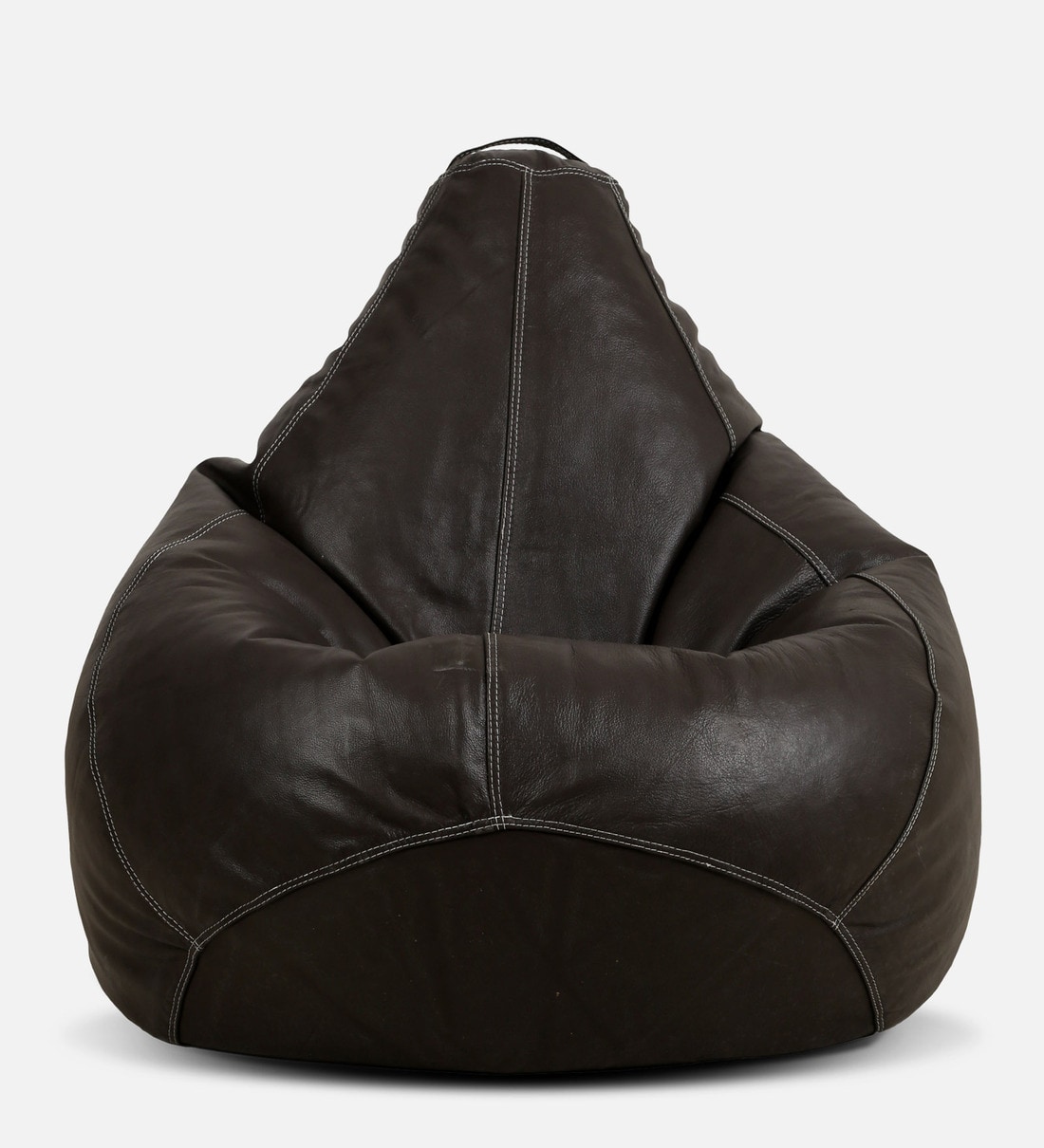 Buy Stillo XXL Bean Bag with Beans in Dark Brown Colour by Couchette Online Gaming Bean Bags
