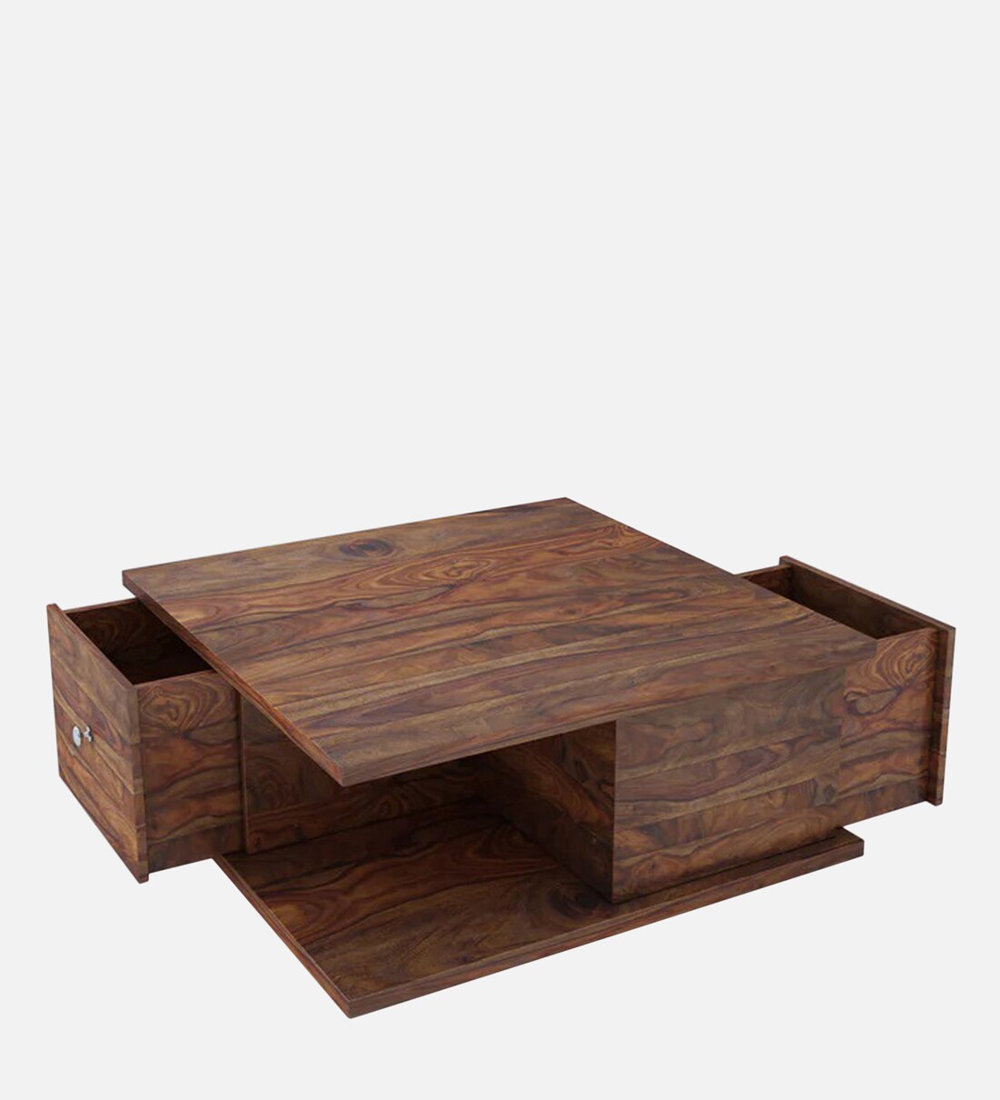 Buy Storage Coffee Table In Teak Finish By Springtek Online Modern