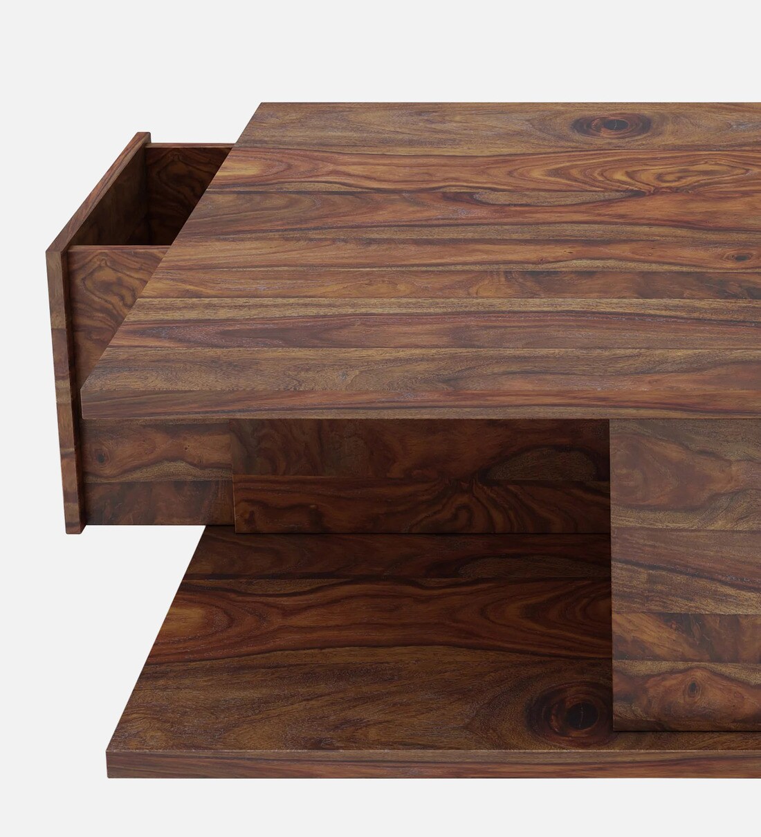 Buy Storage Coffee Table In Teak Finish By Springtek Online Modern