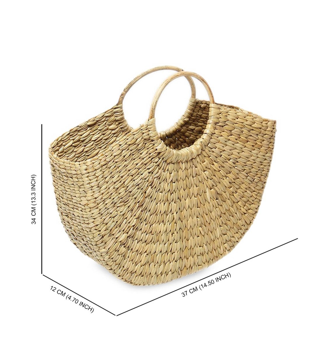 Straw Bags Big Tote Bag Basket Bag Bamboo Tote Beach Bags for Women  Women Handbags (Large)