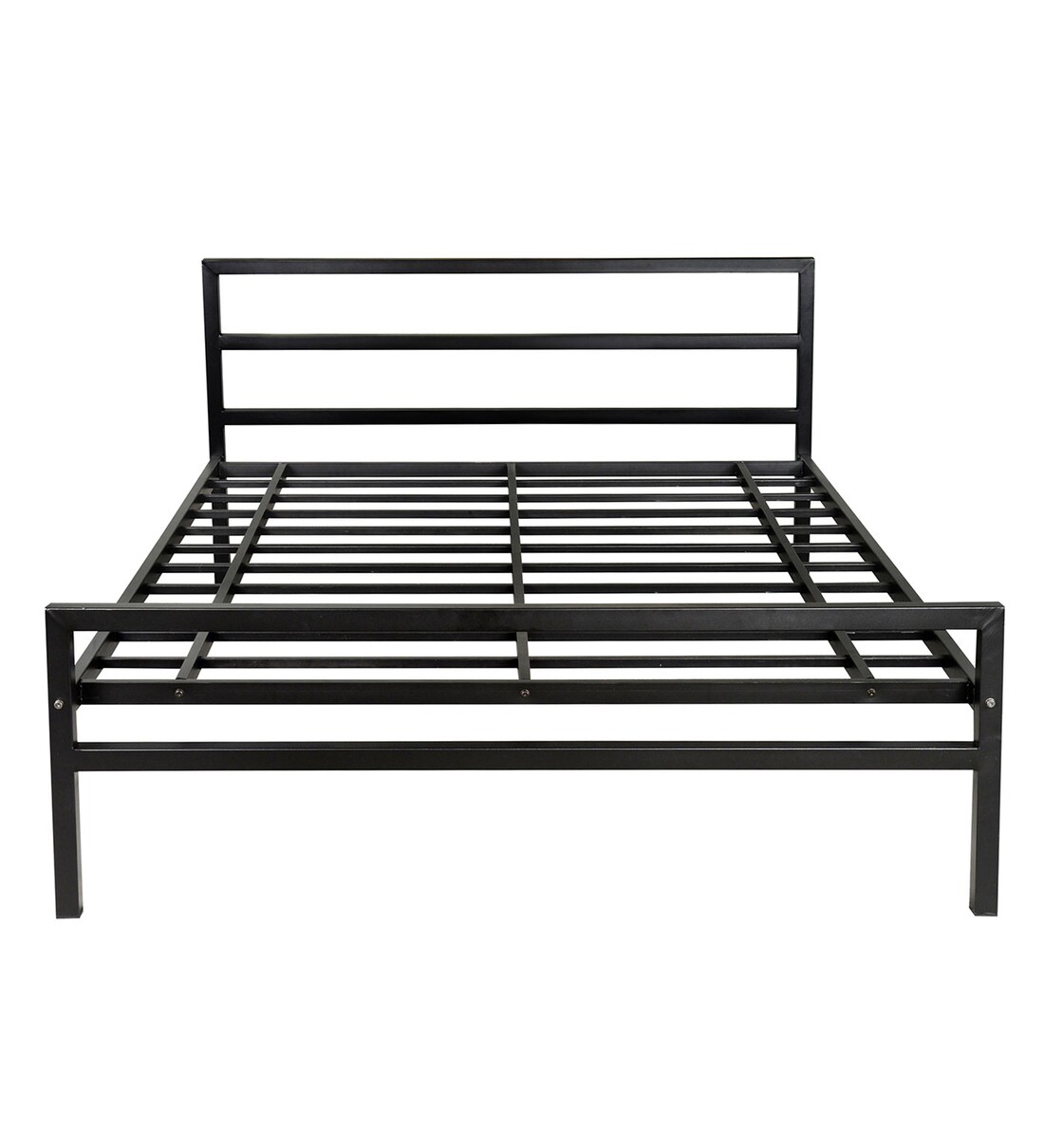 Buy Striker Queen Size Bed in Black Colour by Doctor DreamsNilkamal