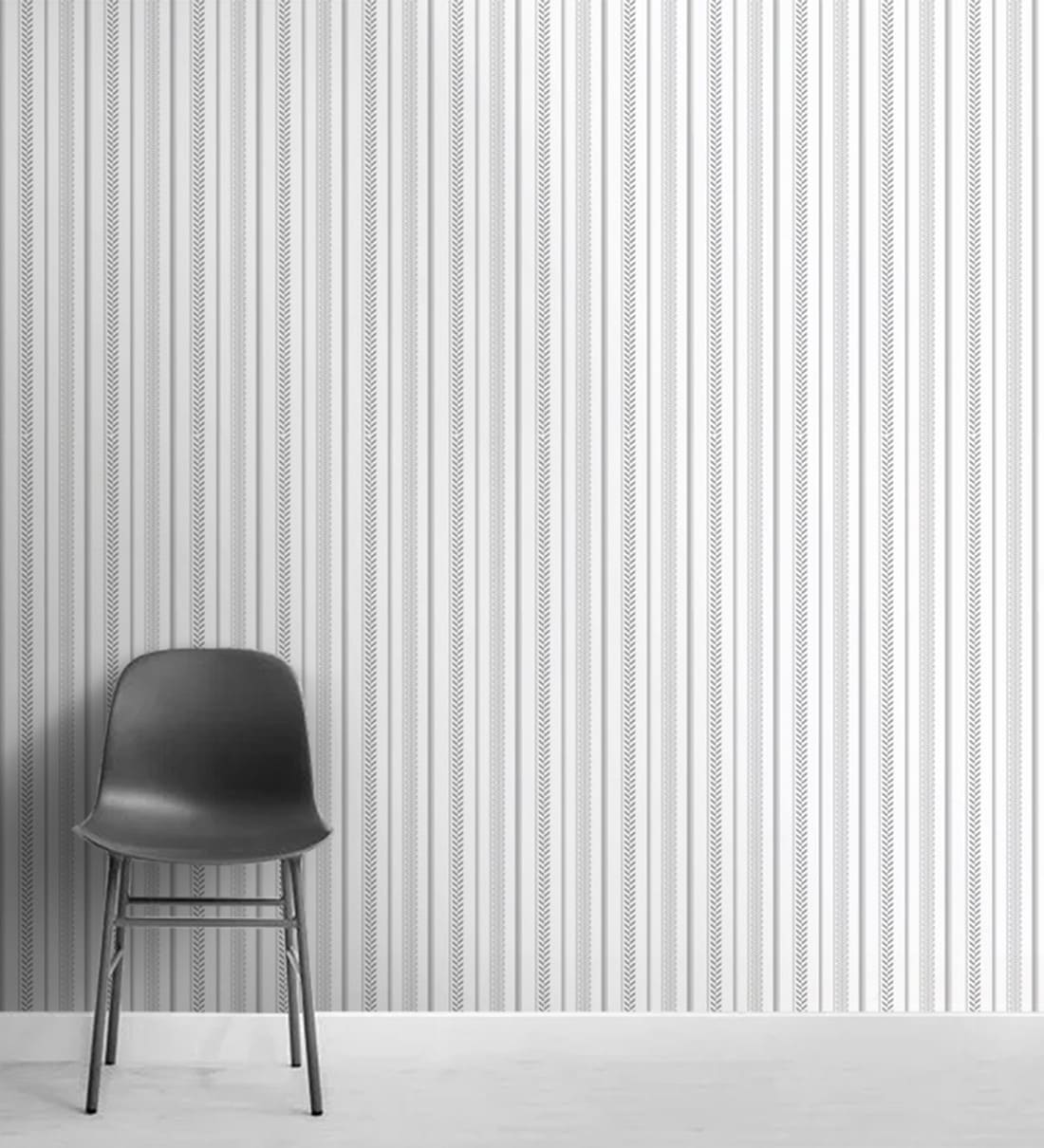 Pepper Home | Beige Botanical Stripe Wallpaper