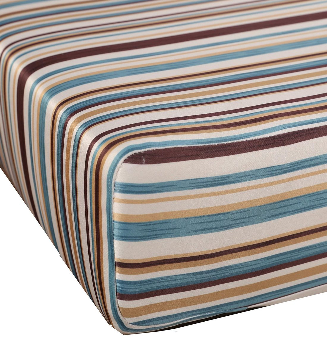 Buy Striped Fabric Sofa Cushion Set (Floor + Back Cushion) by HomeTown