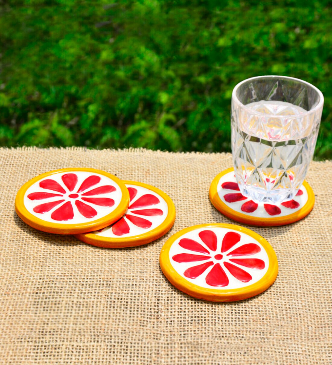 Buy Studio Pottery Ceramic Coasters Set of 4 By StyleMyWay Online