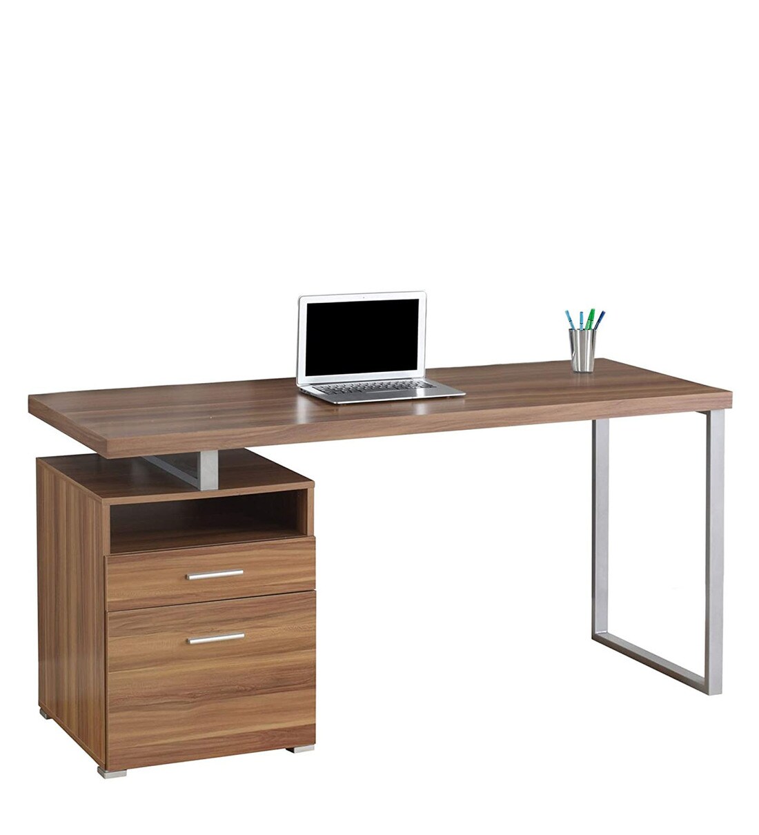 Buy Writing Table in Walnut Finish by Sovereign Furniture Online