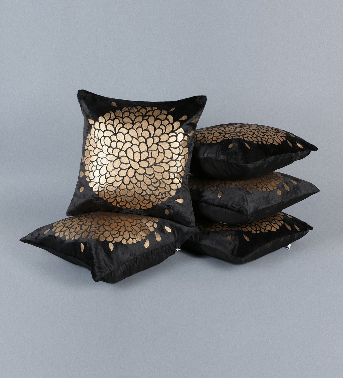 black cushion covers