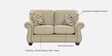 St Helens Fabric 2 Seater Sofa in Beige Colour