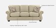 St Helens Fabric 3 Seater Sofa in Beige Colour