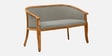 Stalley Sheesham Wood 2 Seater Sofa In Scratch Resistant Rustic Teak Finish