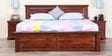 Stanfield Solid Wood King Size Bed With Drawer Storage In Honey Oak Finish