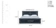 Stanfield Solid Wood King Size Bed With Drawer Storage In Honey Oak Finish