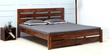 Stanwood King Size Bed in Warm Walnut Finish on Rent