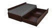 Starvion Pull-Out Sofa Cum Bed with Storage in brown Colour