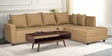 Stella Fabric LHS Sectional Sofa in Brown Colour