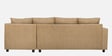 Stella Fabric LHS Sectional Sofa in Brown Colour