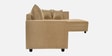 Stella Fabric LHS Sectional Sofa in Brown Colour