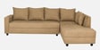 Stella Fabric LHS Sectional Sofa in Brown Colour
