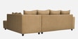 Stella Fabric LHS Sectional Sofa in Brown Colour